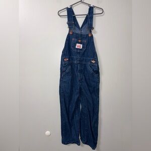 Classic Blue Kids Overalls vintage made in USA roundhouse